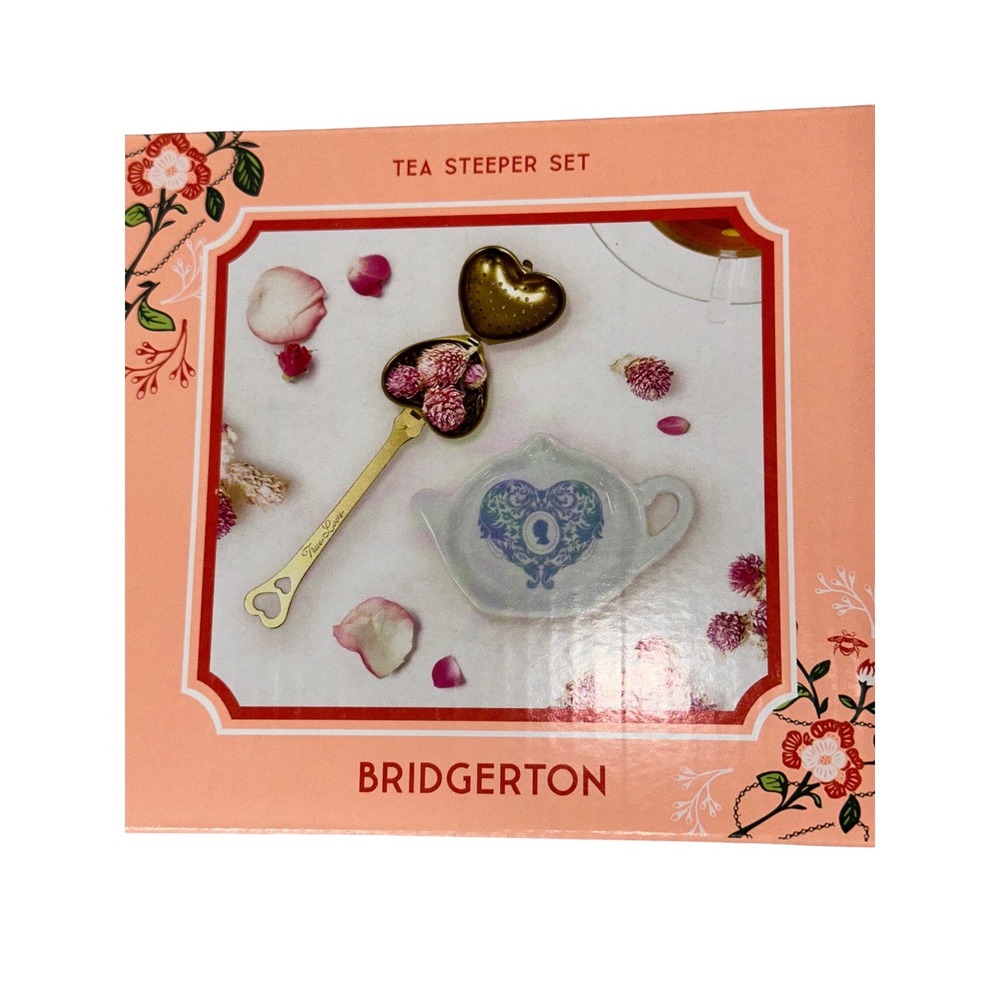 Bridgerton Tea Steeper Set, Blue, Limited Edition, New, NIB
